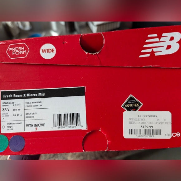 New Balance Fresh foam X Hierro Mid GTX Women's Size 8.5 W hiking boot shoe - Picture 10 of 11